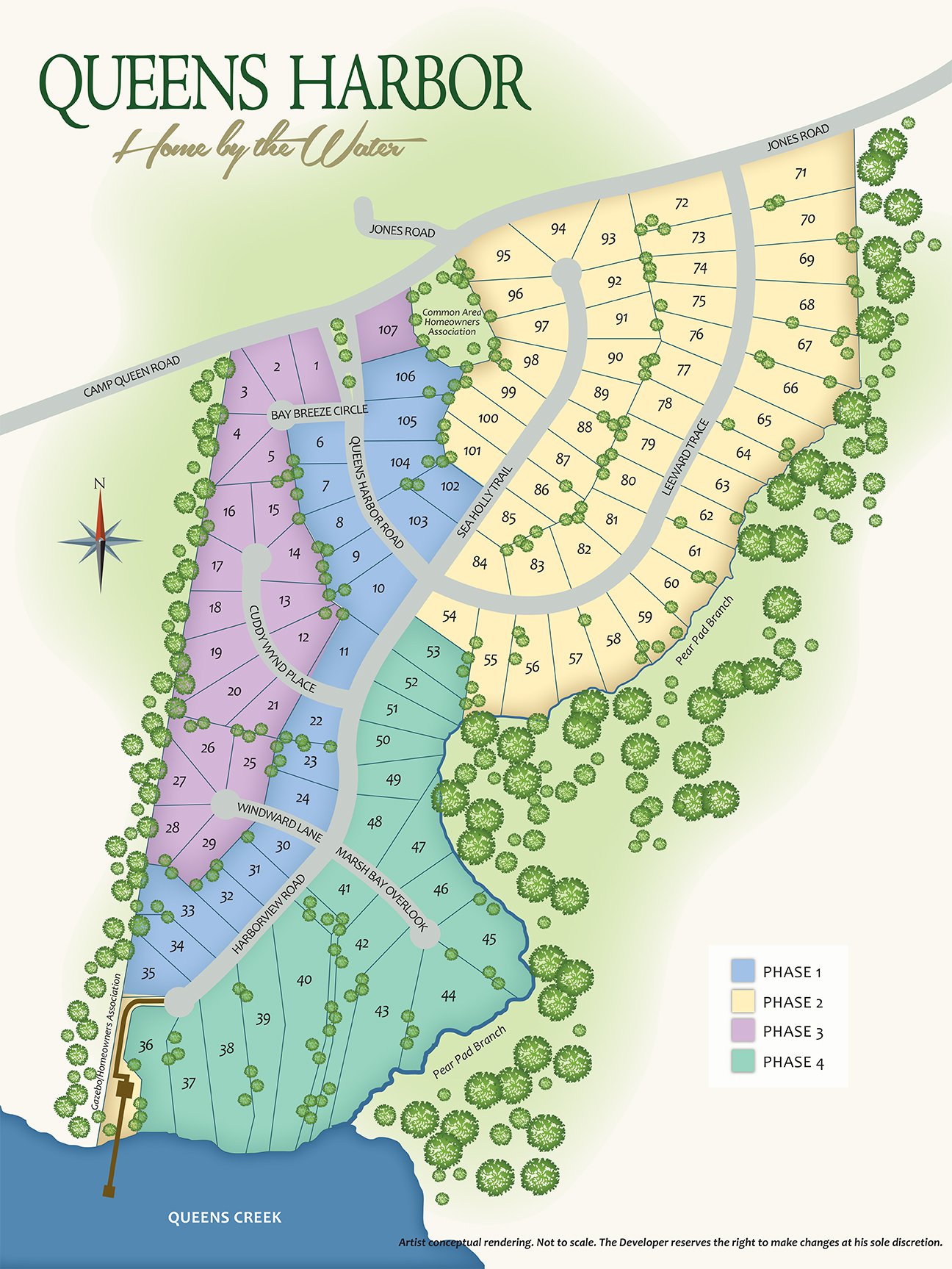 Site Plan Queens Harbor Swansboro NC